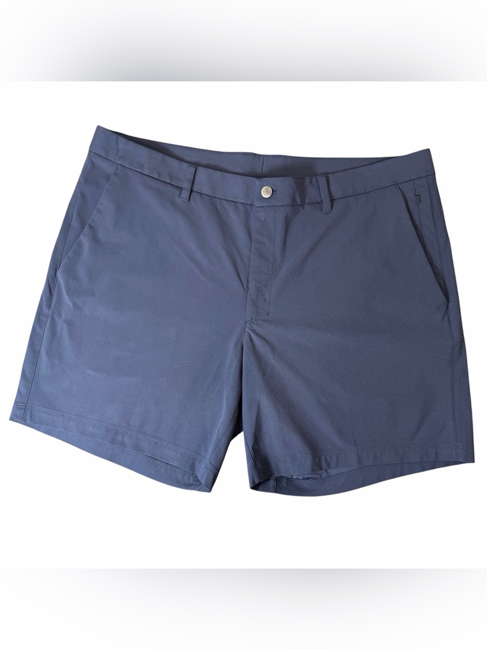 CRZ YOGA Shorts Mens 40W Blue Stretch Chino 7 Inseam Golf Casual Performance EUC